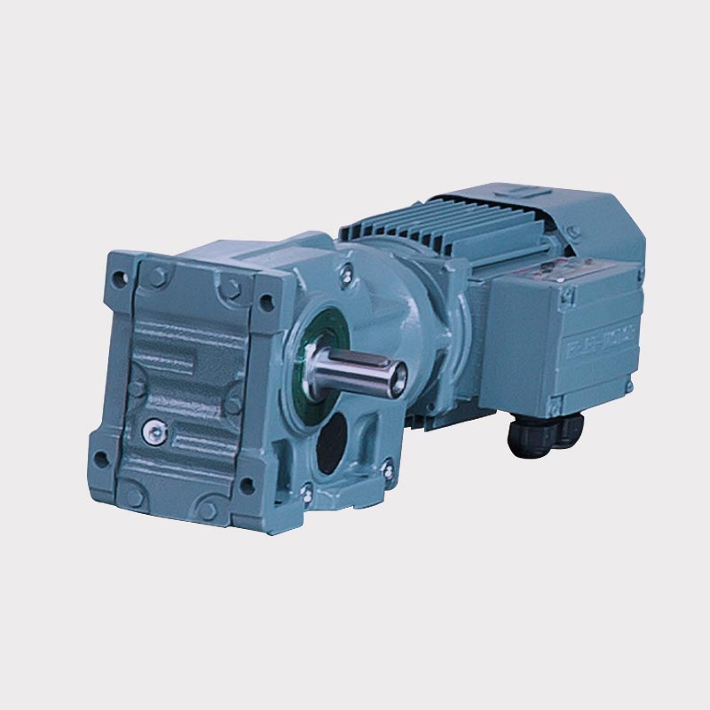 T Series Helical Bevel Variable Speed ​​Gear Motor med broms